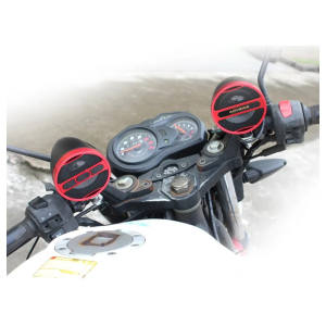 Čierno-červené reproduktory pre motockyle,štvorkolku s FM,USB,Bluetooth