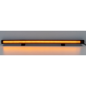 Gumové výstražné LED svetlo 12V / 24V - 60x LED oranžové (540x25x22mm)