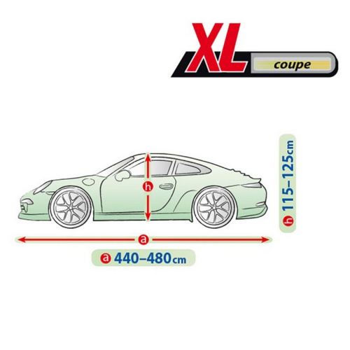 Rozmery autoplachty Mobile Garage XL Coupe