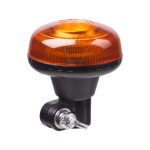 LED maják oranžový 12/24V - 18x LED / ECE R65 s uchytením na tyč (ø86 x 97 mm)