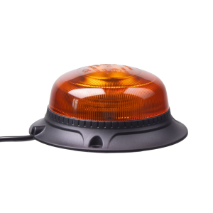 LED maják 12/24V - oranžový / 18x LED / ECE R65/R10 / magnet (ø113 x 47mm)