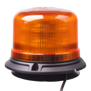 LED maják 12/24V - oranžový / 16x5W / ECE R65/R10 / magnet (ø115 x 111mm)