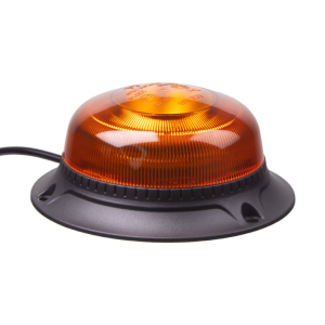 LED maják 12V / 24V - oranžový / 18x LED / ECE R65 R10 / pevná montáž (ø113x47mm)