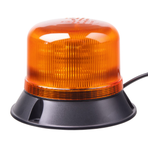 LED maják 12V / 24V - oranžový / 16x5W LED / ECE R65,R10 / pevná montáž (ø115 x 105mm)