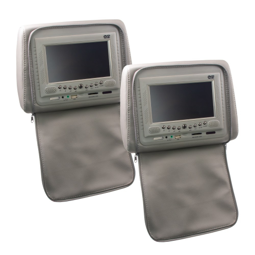 Set DVD/SD/USB monitorov 7" v šedej opierke