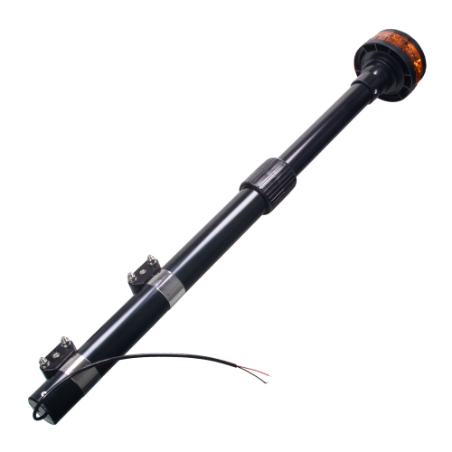 Teleskopický oranžový 36W LED maják na motocykel 12/24V,ECER65