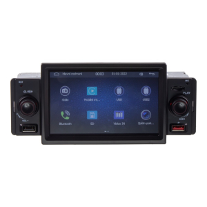 Ovládanie multimediálneho 1DIN autorádia s 5" LCD/3x USB/SD/Blutooth/CarPlay/AndroidAuto