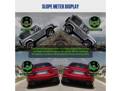 Použití 4,2" palubního počítače s víceosým gyroskopem a voltmetrem