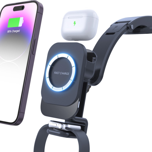 Použití držáku s MagSafe nabíjením Qi pro Iphone/Airpods/Apple Watch
