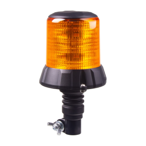 Robustný LED maják oranžový - 96x 1W LED / 10-30V / ECE R65 s uchytením na držiak (ø 124 x 217mm)