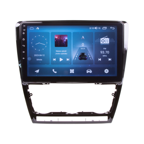 Multimediálne autorádio pre Škoda Octavia 2007-2014 s 10,1" LCD, Android, WI-FI, GPS, CarPlay, 4G, Bluetooth