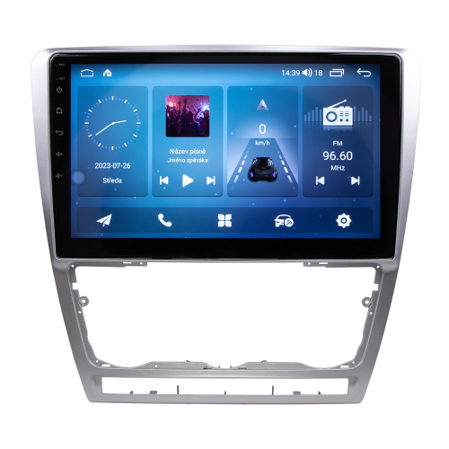 Použitie multimediálneho autorádia pre Škoda Octavia 2007-2014 s 10,1" LCD, Android, WI-FI, GPS, CarPlay, 4G, Bluetooth