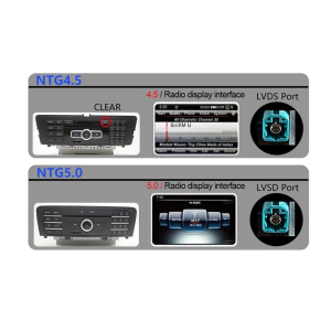 Montáž multimediálního monitoru pro Mercedes A, GLA, CLA s 10,25" LCD, Android 11.0, WI-FI, GPS, Carplay, Bluetooth, USB