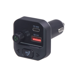 Použitie FM transmittra s Bluetooth,MP3,FM,SD,3D stereo,USB-C,USB