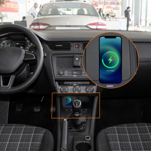 Montáž Qi indukčnej nabíjačky telefónov pre Škoda Octavia 3