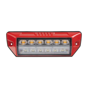 LED pracovné svetlo - biele 6x4W / oranžový Predátor 6x2W LED / 10-30V / ECE R65 / Class2 / červené