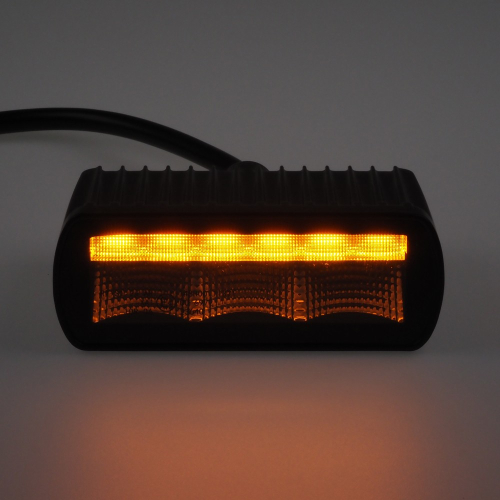 Směrovka sdruženého LED světla s oranžovým predátorem 10-30V,ECER (124x47x78mm)
