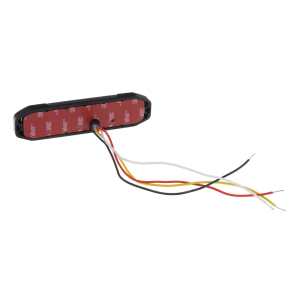 Zapojenie ohybného silikónového výstražného oranžového LED svetla 12-24V, ECE R65