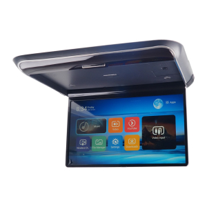 Stropní LCD monitor 13,98" s OS. Android USB/HDMI/IR/FM, dálkové ovládání se snímačem pohybu, černý