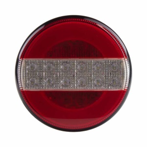 Okrúhle LED združené svetlo 12/24V - pozičné, hmlové a cúvacie svetlo / ECE R7, R23, R38, R10 (ø122mm)