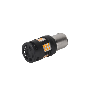 LED autožárovka BAU15s / 12V - oranžová 30x LED 3020SMD / CANBUS (2ks)
