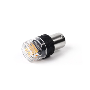 LED autožárovky BA15s / 12V - oranžová / CANBUS / 16x LED 2835SMD (2ks)