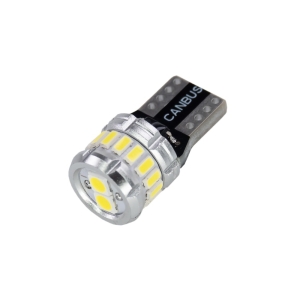 LED autožárovky 12V / T10 - bílé 18x SMD LED 3014 CanBus (2ks)