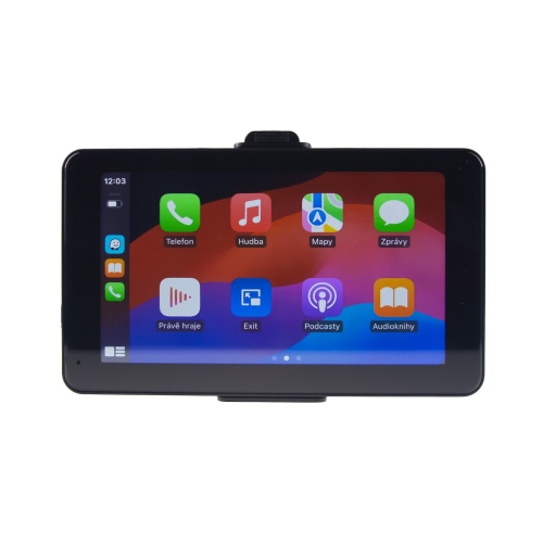 Monitor 7" se systémem Android, Apple CarPlay, Android auto, Bluetooth, micro SD, GPS, parkovací kamera
