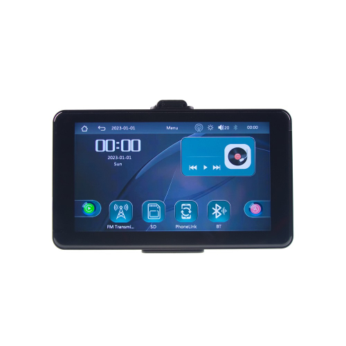 Použitie 7" LCD monitora 12/24V s Apple CarPlay, Android auto, Bluetooth, micro SD, kamerový vstup
