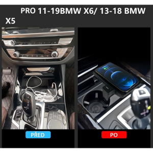 Parametry Qi bezdrátové nabíječky telefonu pro BMW X5, X6 od 2012