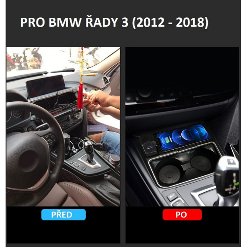 Montáž bezdrôtovej Qi nabíjačky pre BMW 3 (F30/F31/F35)