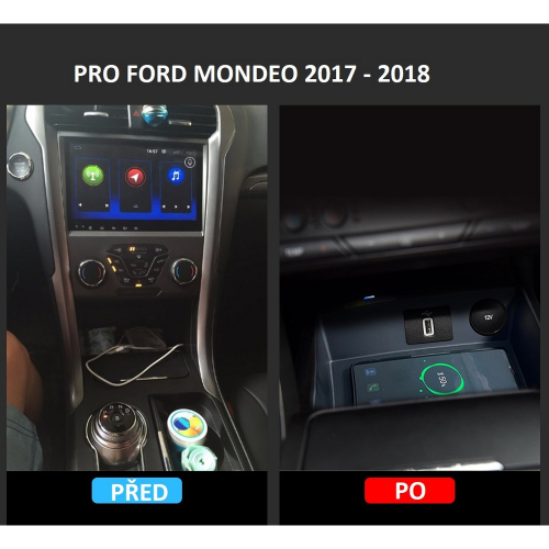 Montáž bezdrôtovej Qi nabíjačky pre Ford Mondeo 2018-2021