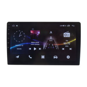 2DIN autorádio s 10,1" LCD, OS Android, WI-FI, GPS, CarPlay, Bluetooth, 2x USB, 4G