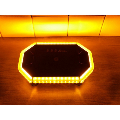 Montáž bielo-oranžovej magnetickej LED rampy 10-30V, ECE R65,280mm