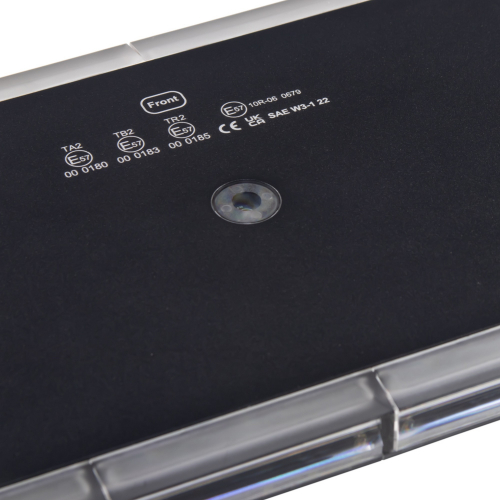 Homologizácia bielo-oranžovej 1,4m LED rampy 10-30V,ECER65