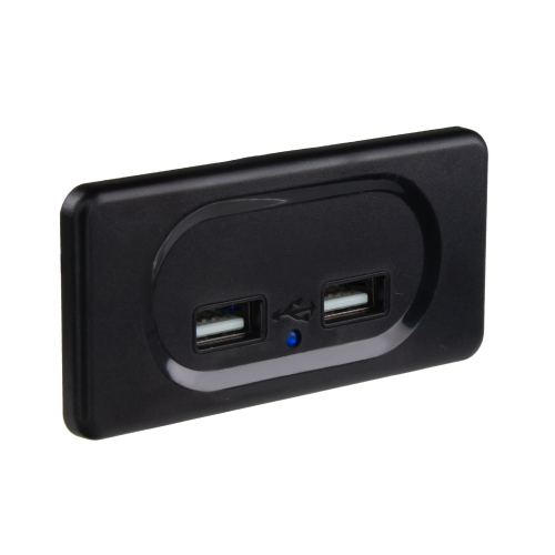 2x USB 3,1A zásuvka 12/24V, montáž na povrch