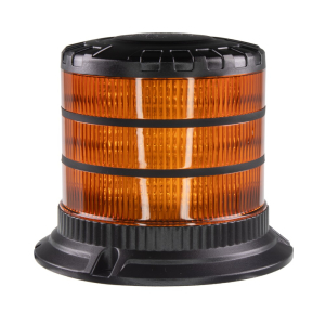 Oranžový LED maják 12V / 24V - 24x LED / ECE R65 / na pevnú montáž / HEAVY-DUTY (ø136 x 116mm)