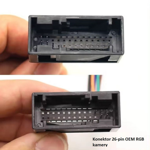 Montáž adaptéra pre OEM aktívnu kameru pre Seat,Škoda,VW s LOW do VW MFD3/RNS510