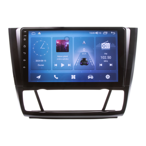 Ovládanie multimediálneho autorádia pre BMW E81, E82, E87, E88 s 9" LCD, Android, WI-FI, GPS, CarPlay, Bluetooth, 4G, 2x USB