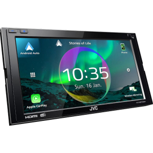 Autorádio JVC KW-M875DBW - 6,8" LCD / Bluetooth / Apple CarPlay / Android Auto / USB / AV