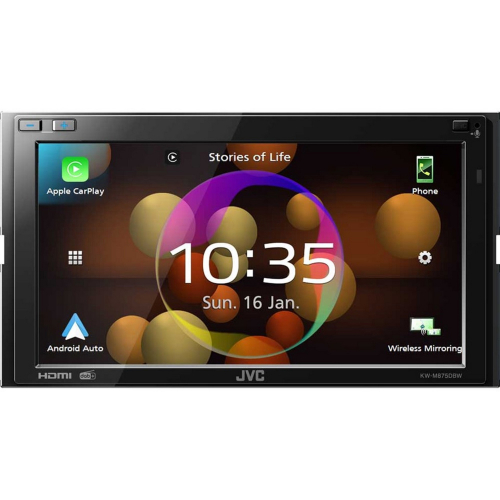 Použití multimediálního autorádia JVC KW-M875DBW s 6,8" LCD / Bluetooth / Apple CarPlay / Android Auto / USB / AV