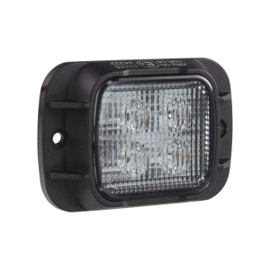 LED predátor 12V / 24V - 4x 3W LED červený ECE R65 (76x52x15mm)