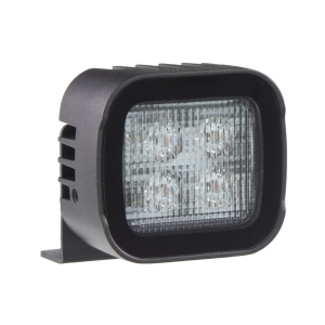 LED predátor 12V/24V - 4x 3W LED červený na L držáku ECE R65 (75,1x70,3x32,4mm)