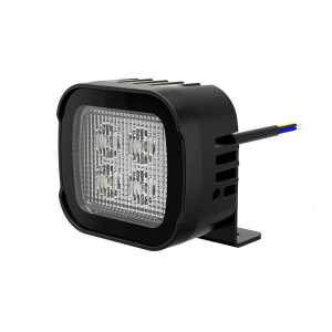 Červený 12W LED predátor 12-24V na L držiaku ECER65,Class2