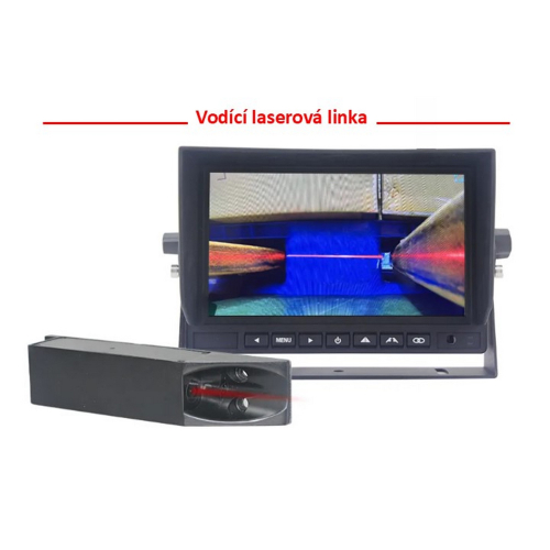 Vodící linky bezdrátového digitálního kamerového systému 12/24V se 7" AHD monitorem, DVR kamerou pro vysokozdvižné vozíky