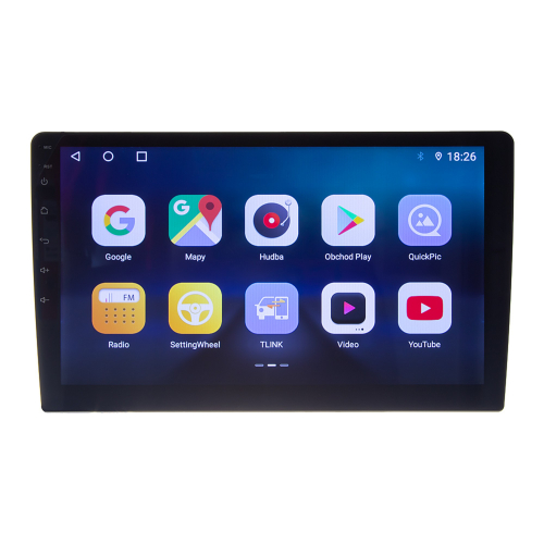 Funkce multimediálního autorádia s 10,1" LCD, Android 10.0, WI-FI, GPS, apple carplay/android auto, Bluetooth, 2x USB