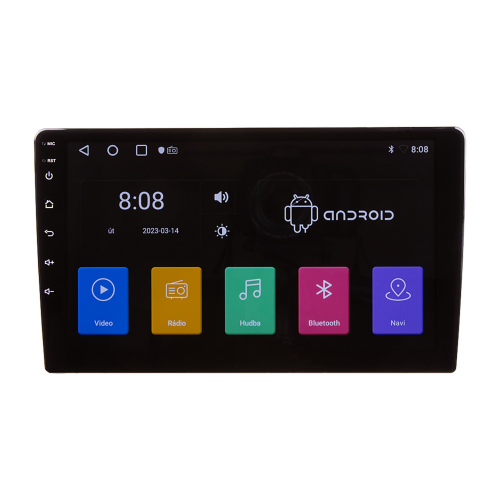 Multimediální autorádio s 9" LCD, OS Android, WI-FI, GPS, Carplay, Bluetooth, 2x USB