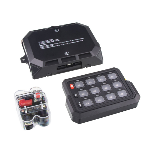 Diaľkovo ovládaný spínač 12/24V, 12-kanálový, 80A