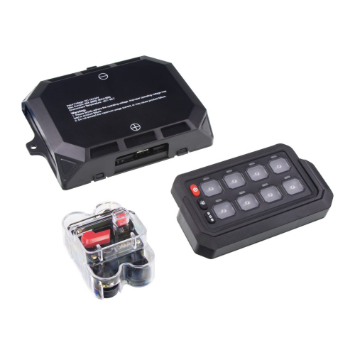 Diaľkovo ovládaný spínač 12/24V, 8-kanálový, 60A