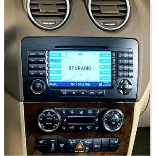 Použitie redukcie pre 9" autorádio Mercedes ML,GL 2005-2011